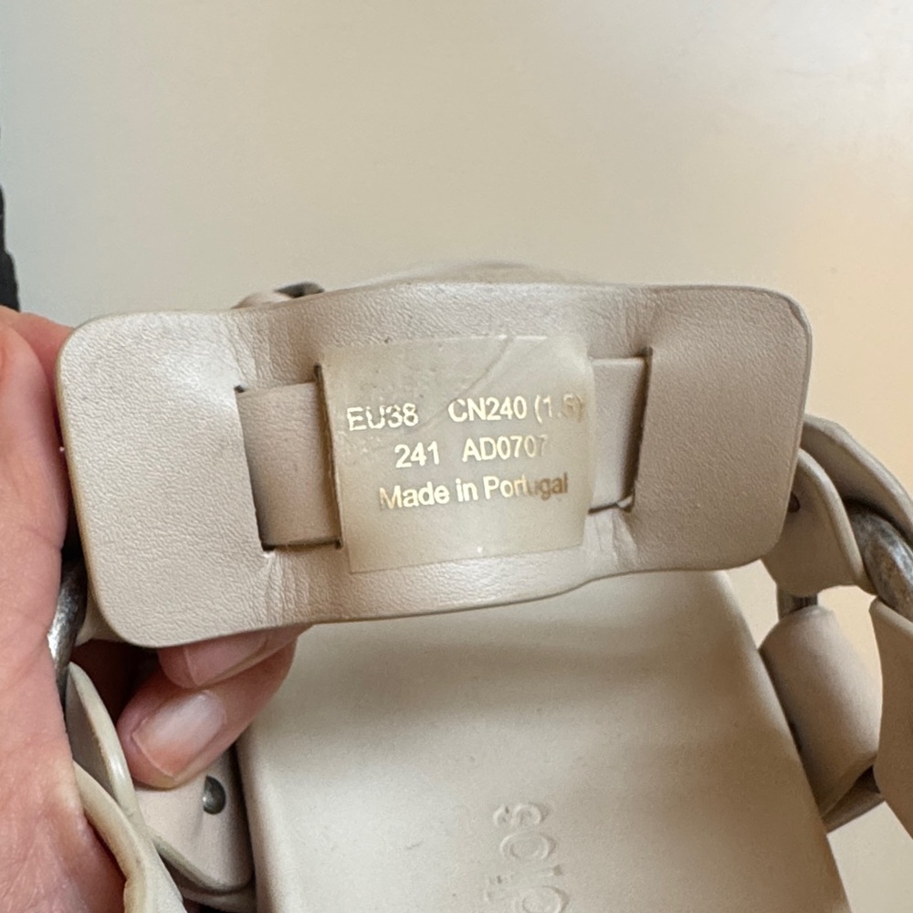 Acne Studios Balius Harness Sandal in Creme in Size 38 * BRAND NEW - Picture 8 of 12